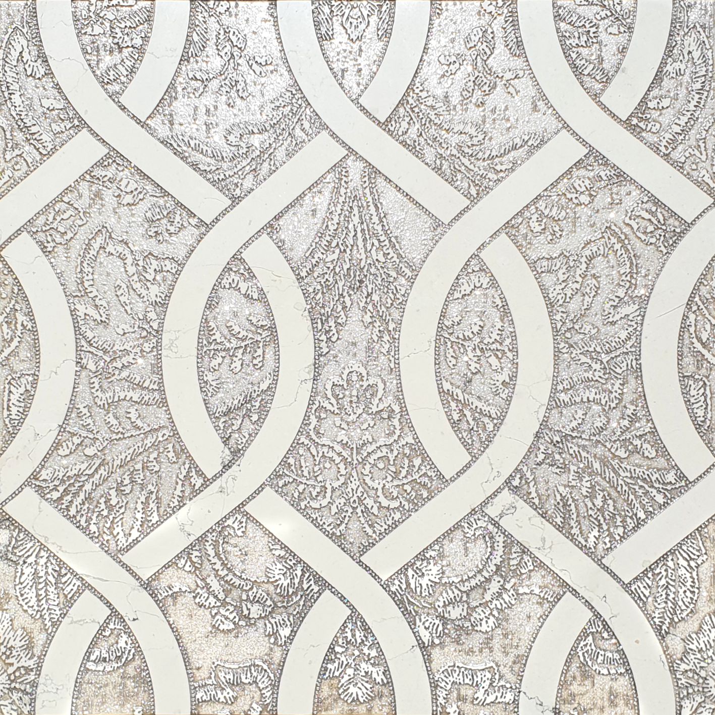 ASTER OLD S BIANCONE OLD SILVER POWDER DIM.CM. 80X80X1