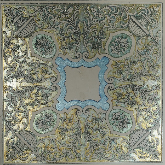 AÃˆRAS T CM 40X40X1 BIANCONE SILVER
