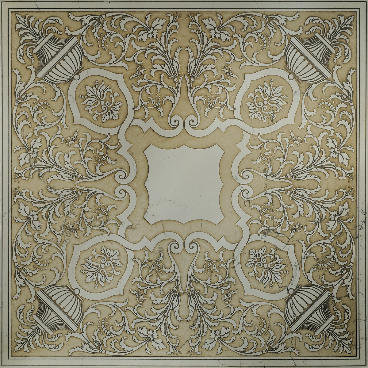 AÃˆRAS OLD Cm 40x40x1 Biancone