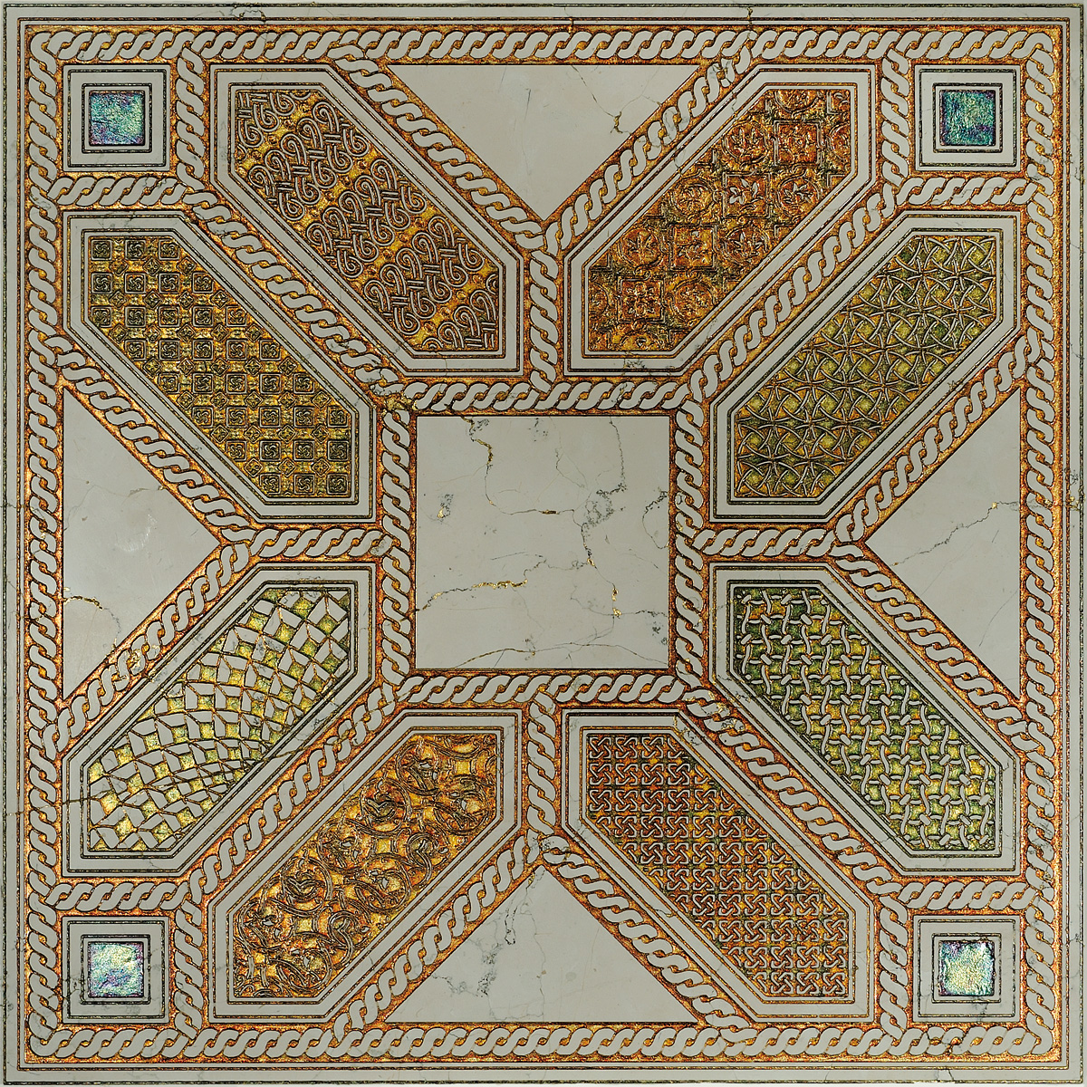 APSÃŒDHA T Cm 40x40x1 Biancone Gold