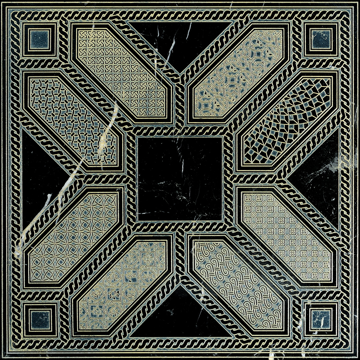 APSÃŒDHA OLD Cm 40x40x1 Nero Marquinia