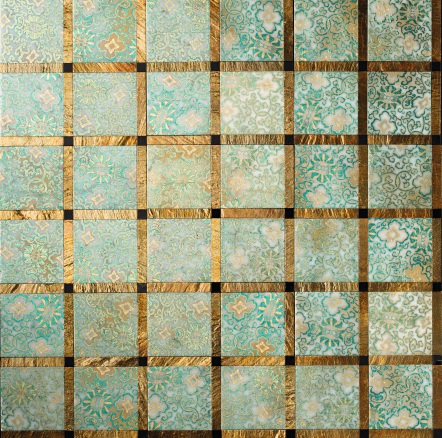 ALFA CENTAURI MOSAIC TS BIANCO CARRARA 9,8X9,8X1 CM ARDESIA 9,8X1,5X1 CM NERO MARQUINIA 1,5X1,5X1 CM