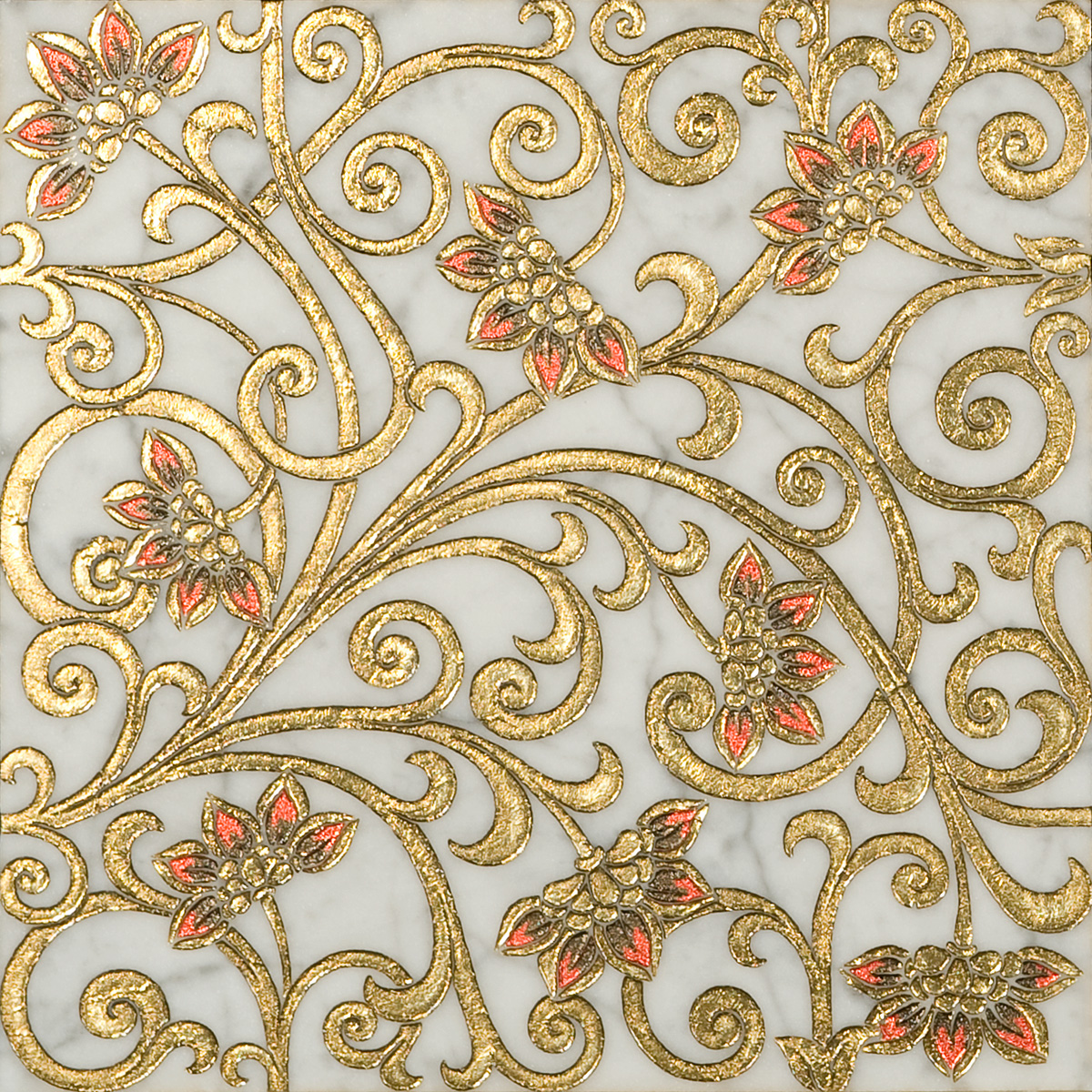ALFA CETI T Cm 30,5x30,5x1 Bianco Carrara Gold