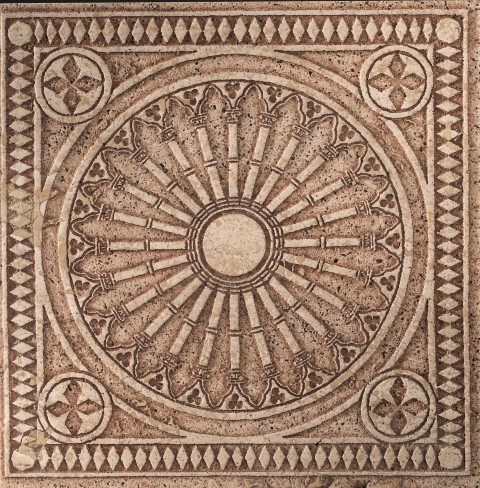 DOMUS M1029 CM 14,8X14,8X1 TRAVERTINO CLASSICO