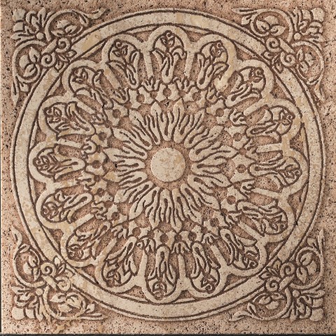 DOMUS M1056 CM 14,8X14,8X1 TRAVERTINO CLASSICO