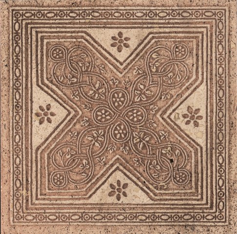 DOMUS M1065 CM 14,8X14,8X1 TRAVERTINO CLASSICO