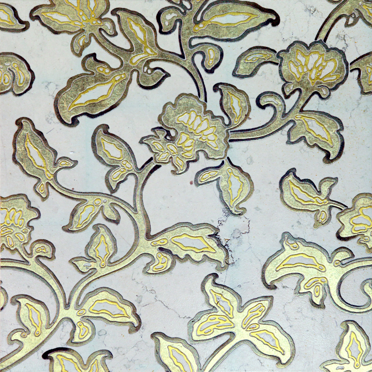 DHANZA TS Cm 40x40x1 Biancone Gold