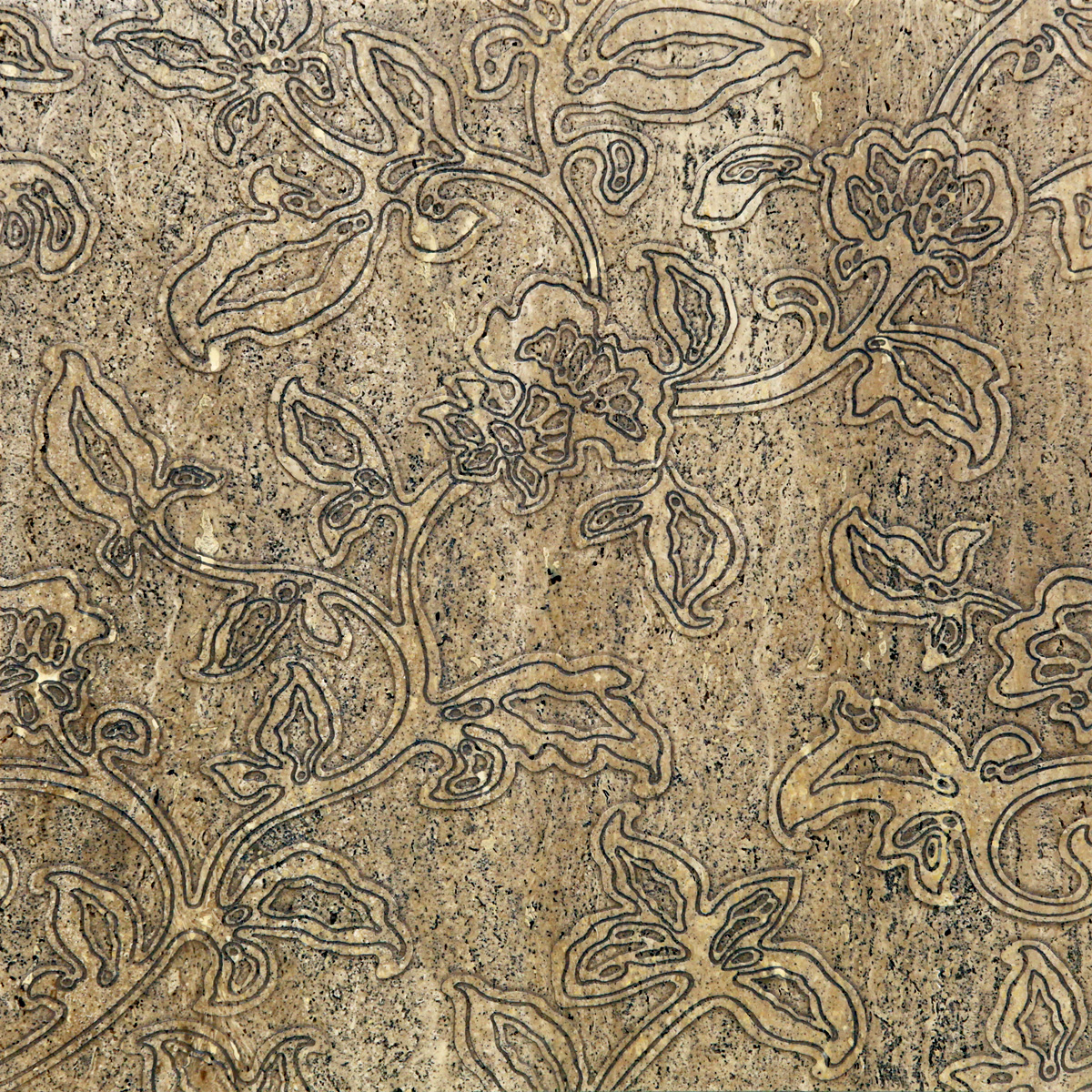 DHANZA OLD Cm 40x40x1 Travertino Classico