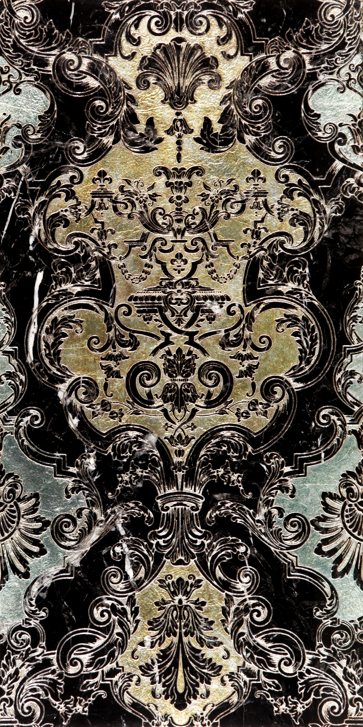 HOPERA T Cm 30,5x61x1 Nero Marquinia Silver