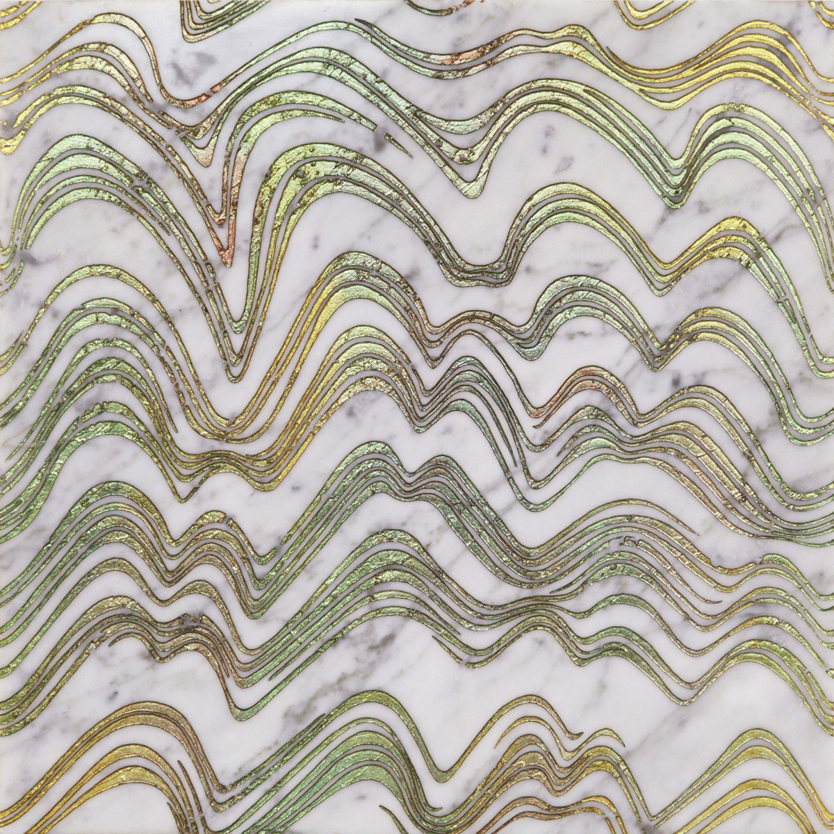 MHAGIA T Cm 40x40x1 Bianco Carrara Gold