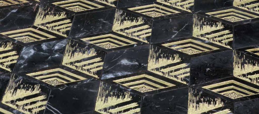 QUBHO T3D Nero Marquinia Gold