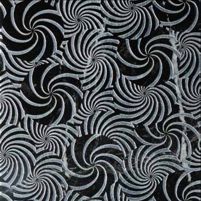 IRONIA T Cm 30,5x30,5x1 Nero Marquinia Silver
