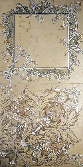 ANIMA TS 400 x 400 x 10 mm Giallo Atlantide Silver