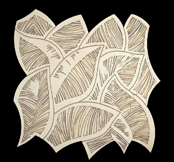 RIFLESSI OLD 290 x 290 x 10 mm Biancone