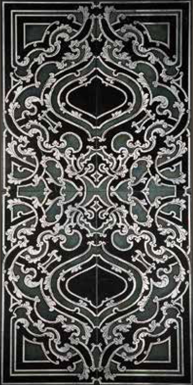 SUBLIME XL TS 610 X 1220 X 10 mm 4 modules 305 x 610 x 10 mm Nero Marquinia Silver