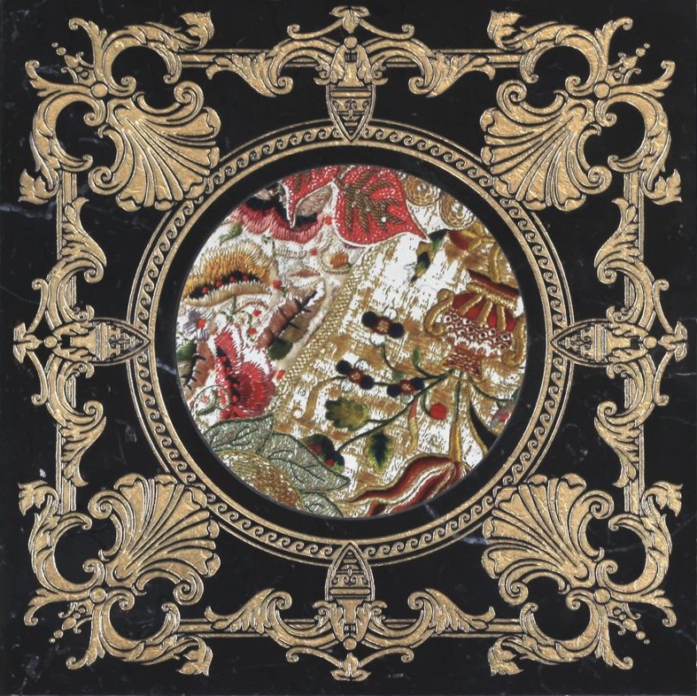 EOS NERO MARQUINIA GOLD / BROCCATO DIM.CM. 40X40X1