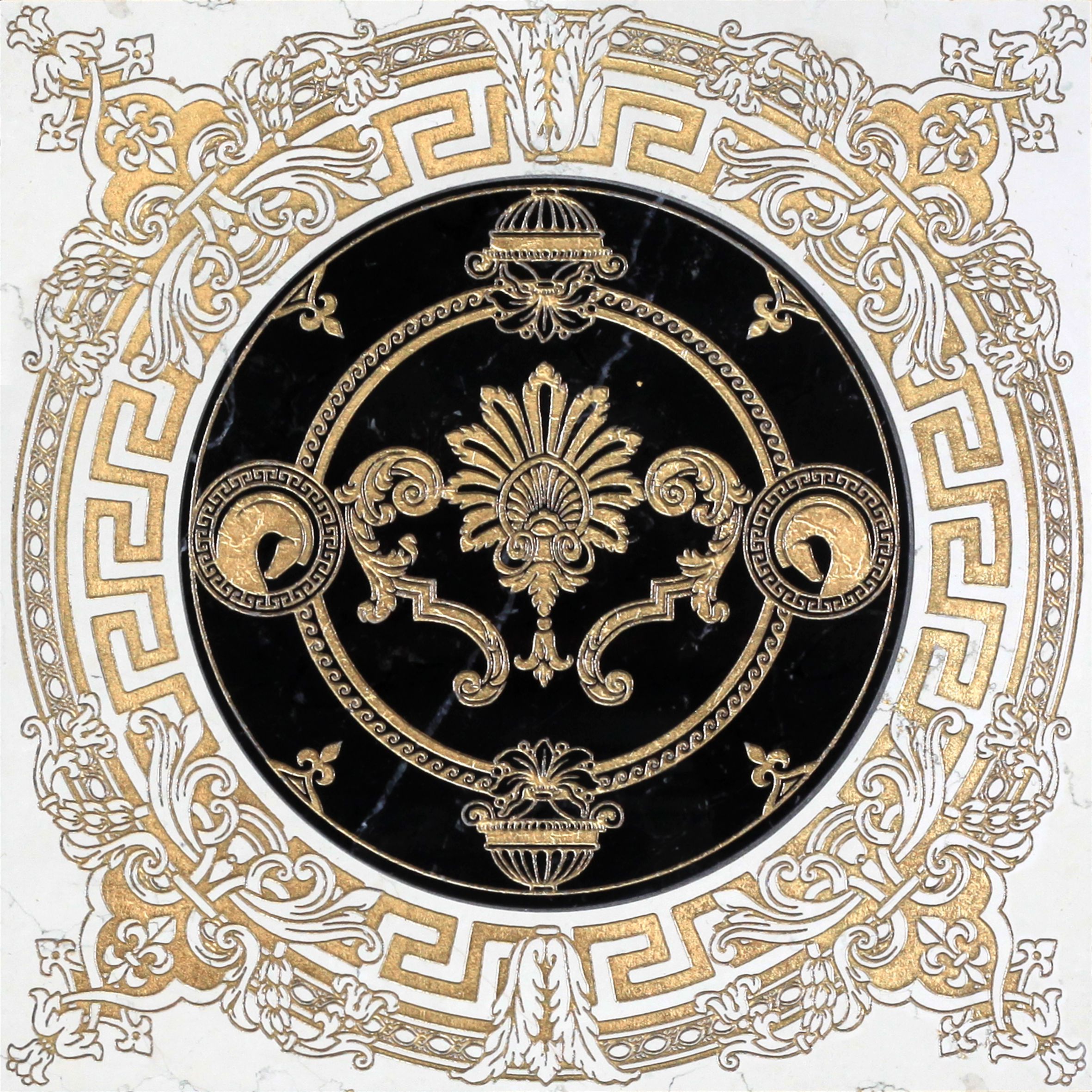 HELLENIC - GOLD BIANCONE - GOLD NERO MARQUINIA - GOLD DIM.CM. 40X40X1