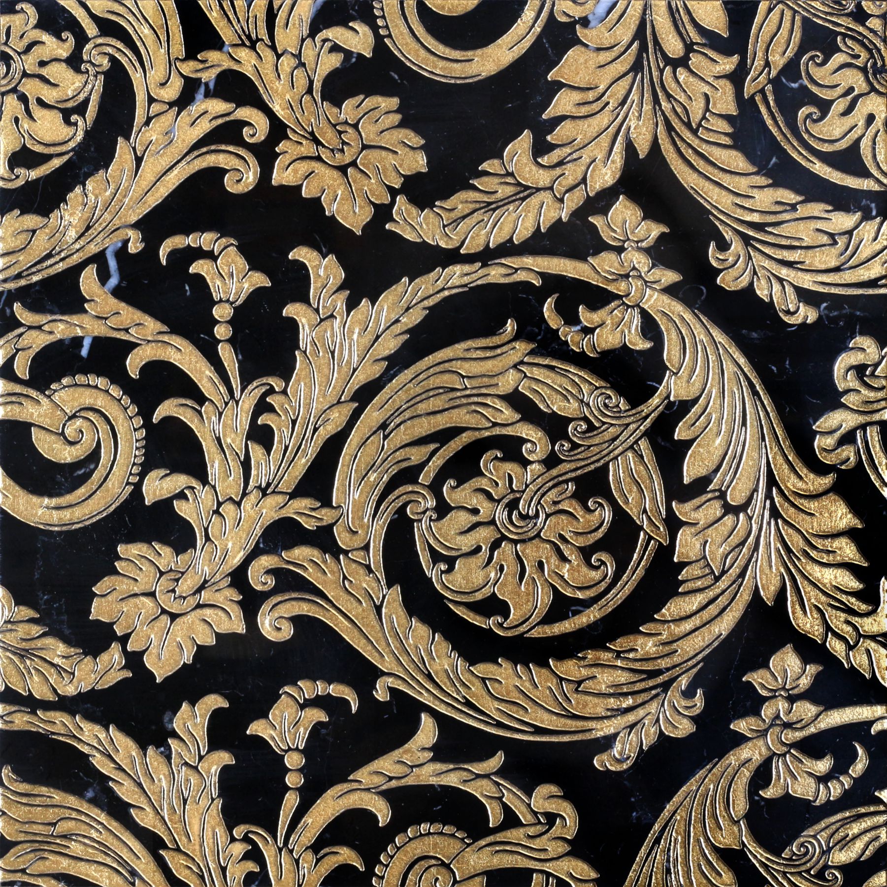 TYCHE NERO MARQUINIA - GOLD DIM.CM. 30.5X30.5X1