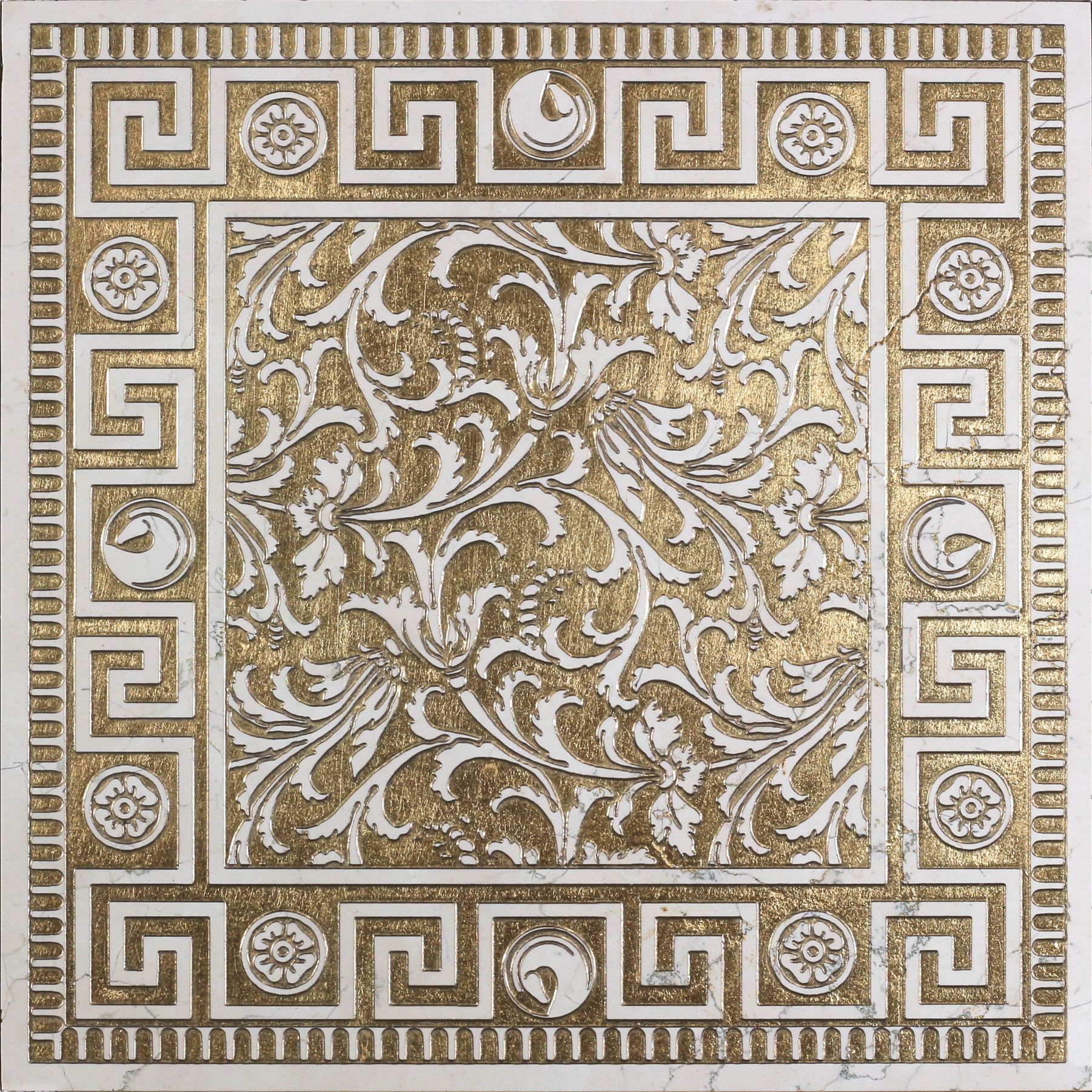 ZEPHYROS BIANCONE - GOLD DIM. 30.5X30.5X1