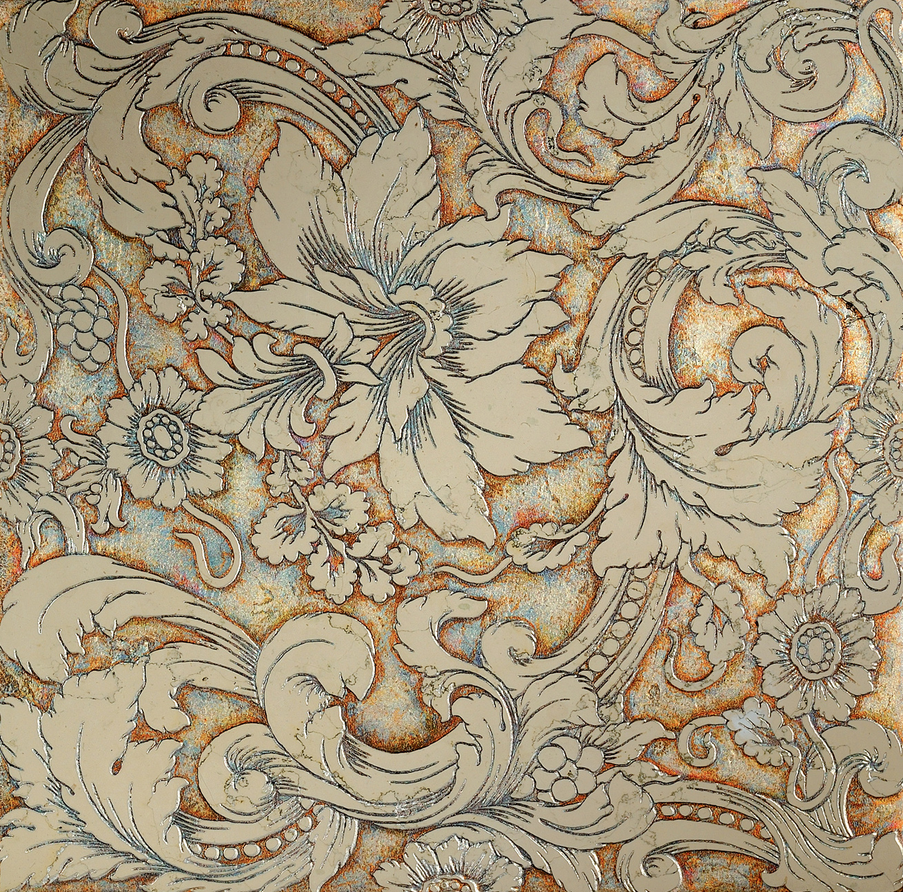 ALGEDI T Cm 40x40x1 Biancone Silver
