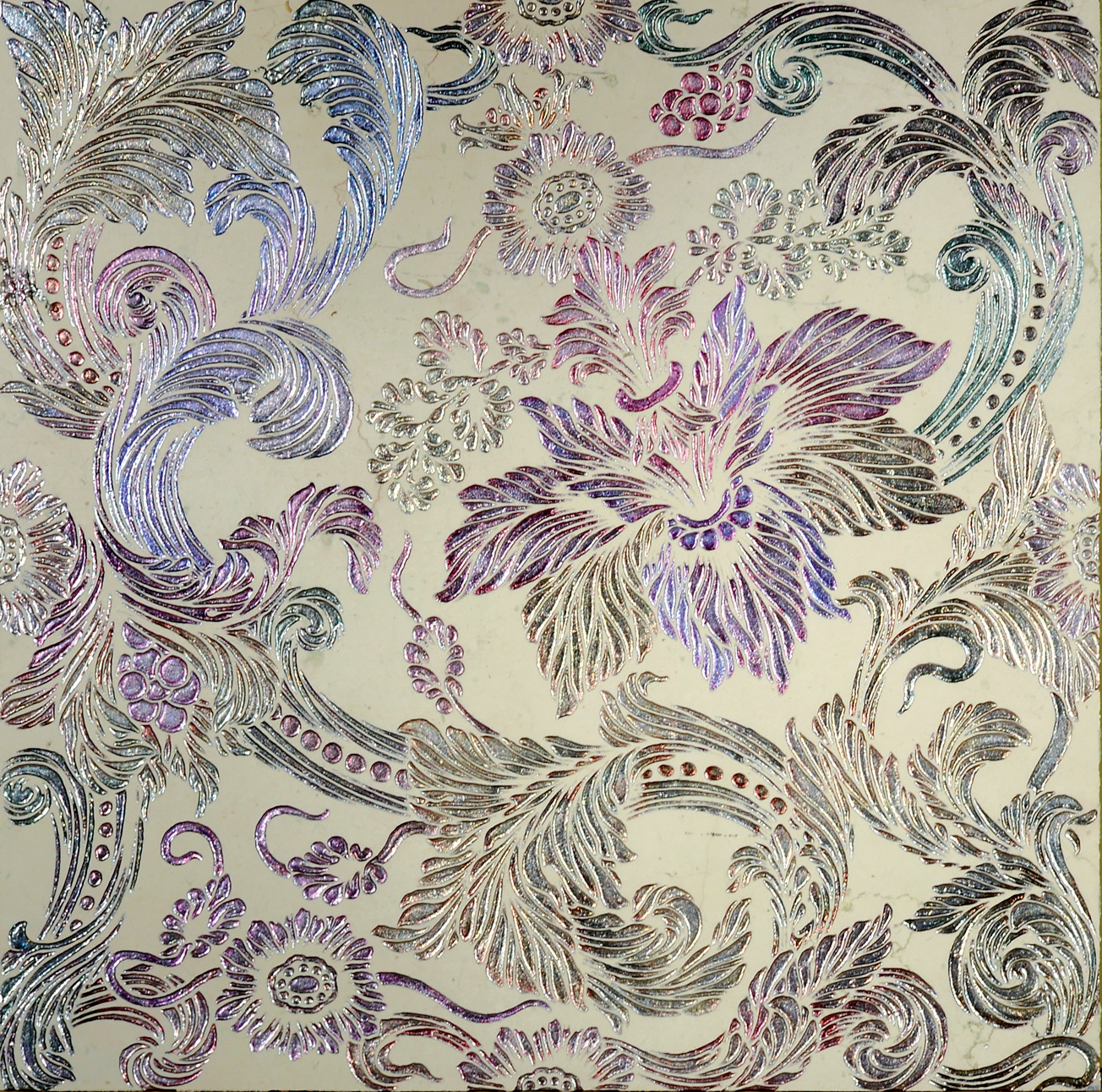 ALGEDI S Cm 40x40x1 Biancone Silver