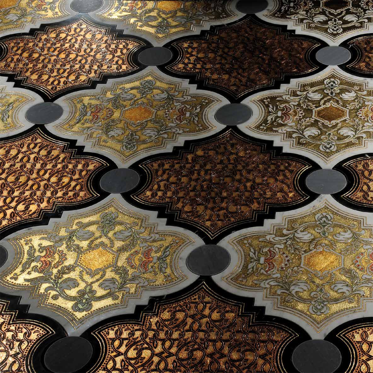 AQUARIUS T Bianco Carrara Nero Marquinia Gold