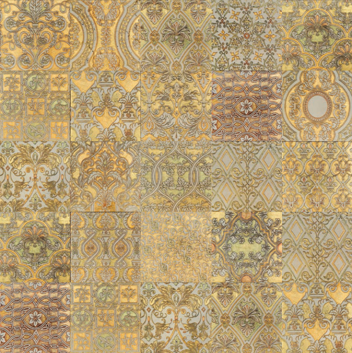ARIES T Cm 14,8x14,8x1 Biancone Mix Gold