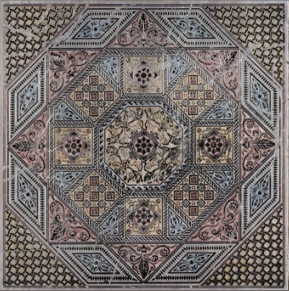 ELECTRA T Cm 40x40x1 Cm 61x61x2 Nero Marquinia Silver