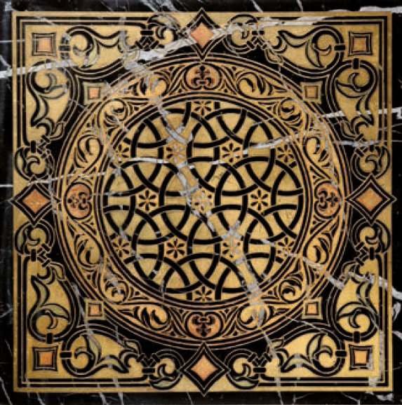 MAIA T Cm 40x40x1 Cm 61x61x2 Nero Marquinia Gold