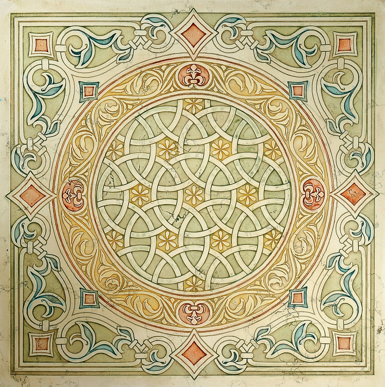 MAIA N Cm 40x40x1 Cm 61x61x2 Biancone Multicolor