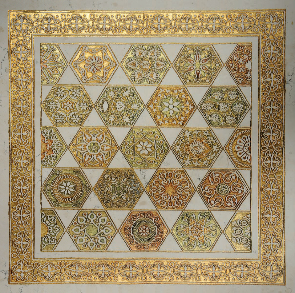 TAIGETA T Cm 40x40x1 Cm 61x61x2 Biancone Gold