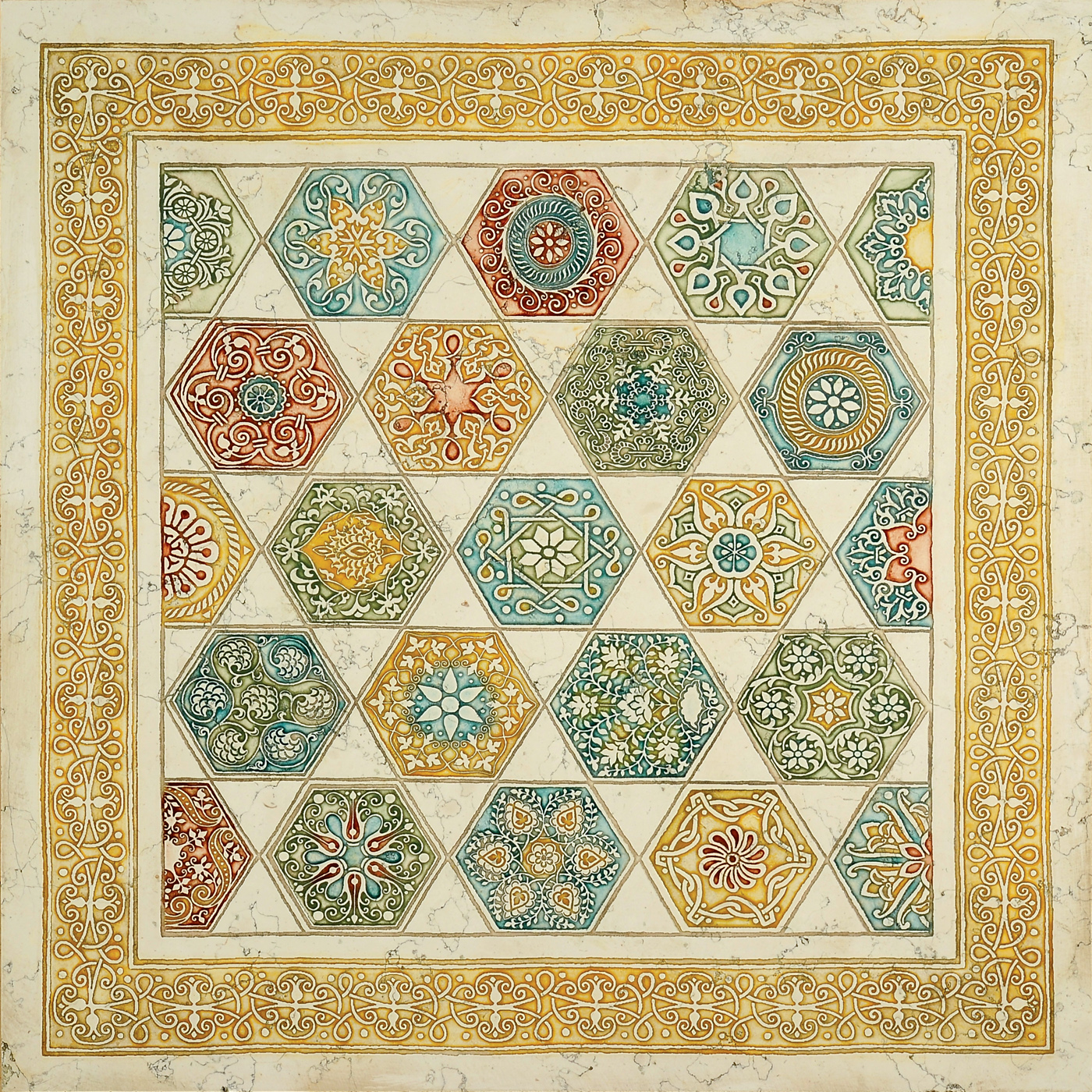 TAIGETA N Cm 40x40x1 Cm 61x61x2 Biancone Multicolor