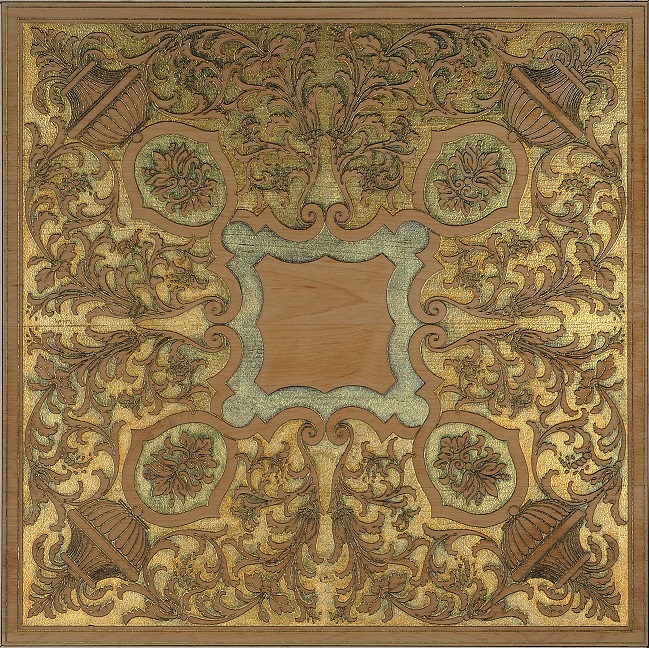 AERAS T CM 40X40X2 ACERO GOLD