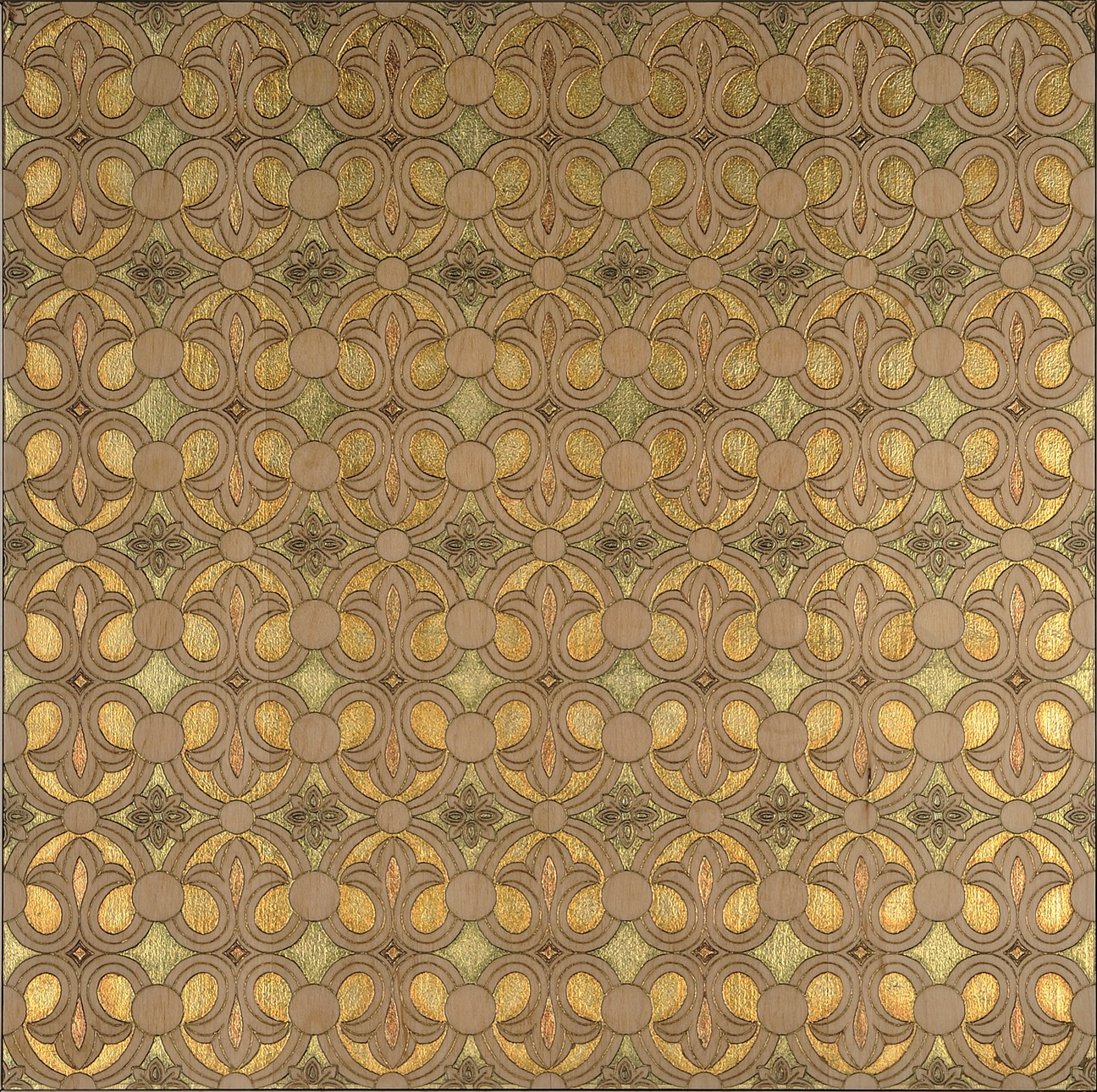 PALEOS T cm 40x40x2 acero gold