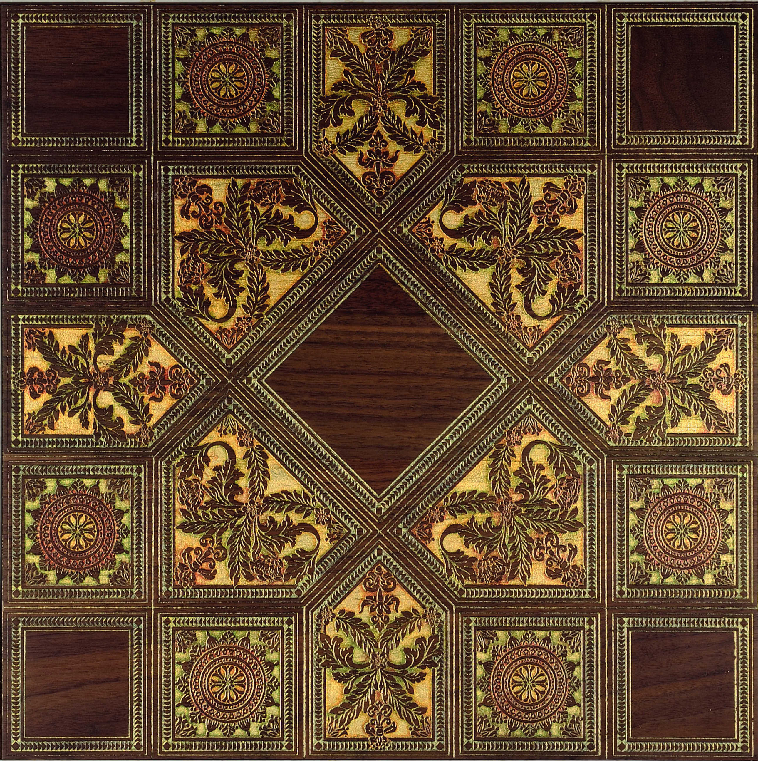TONOS T cm 40x40x2 Noce gold