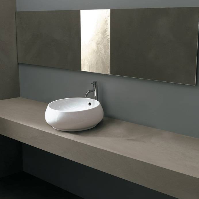 Tulip Big 46x46 раковина накладная белая