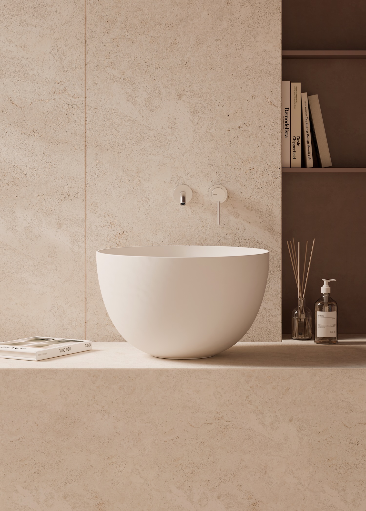 Lavabo Unica Round 50 h30