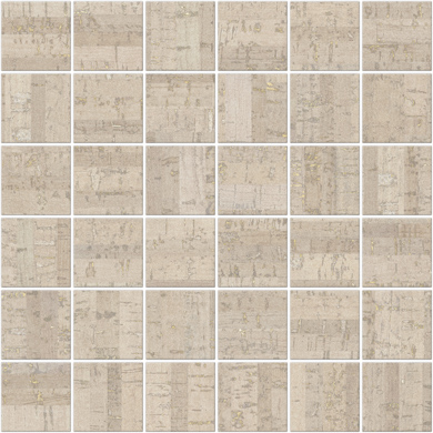 Cork Beige Nat Mos 5X5 30X30