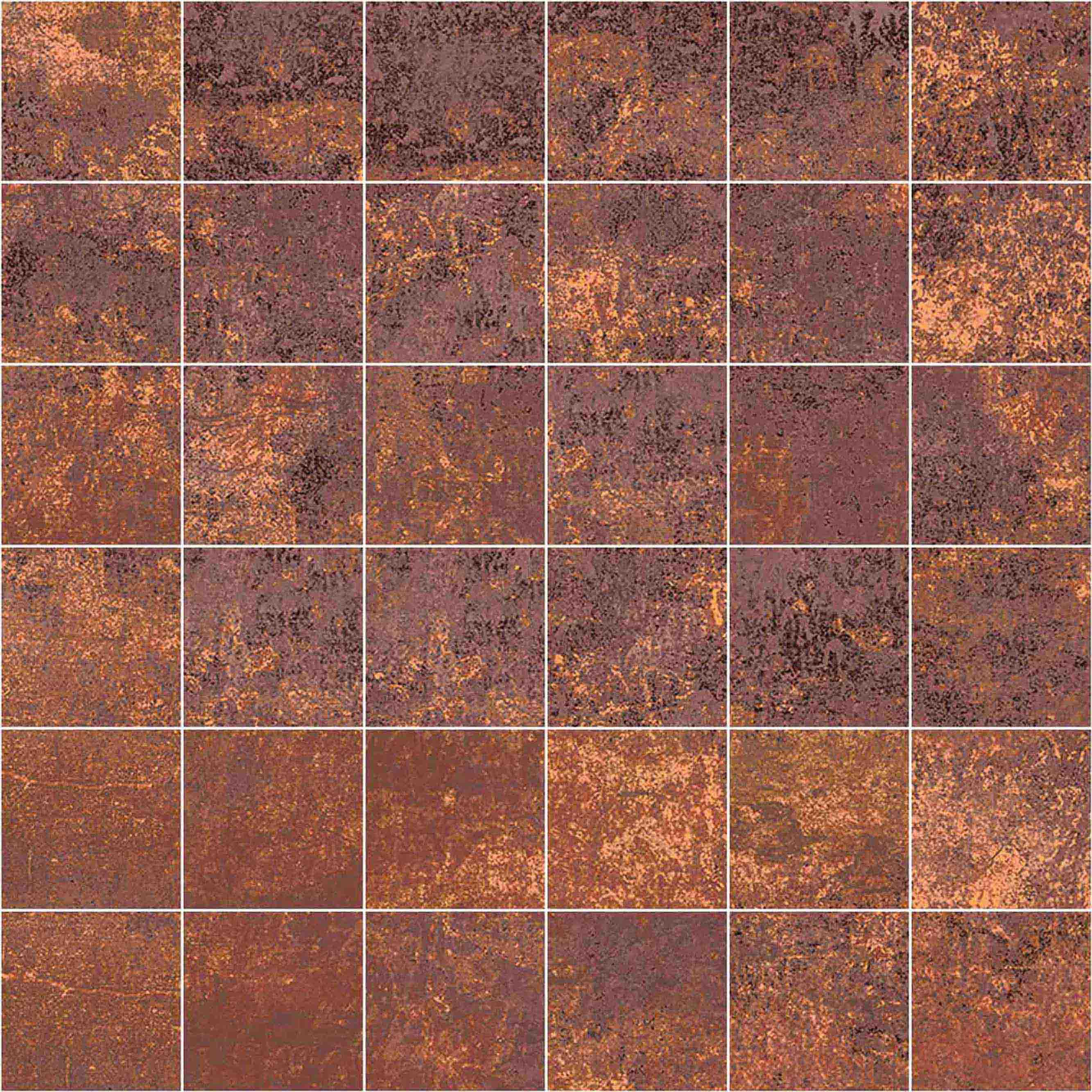 Corten Copper Nat Mos 5X5 30X30