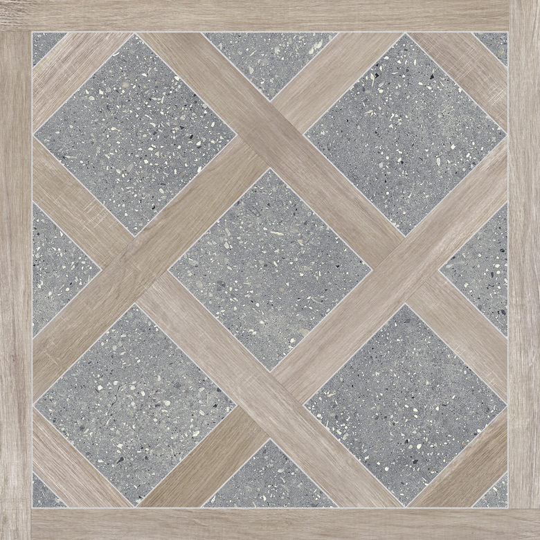 Intarsio Grey Natural 60X60