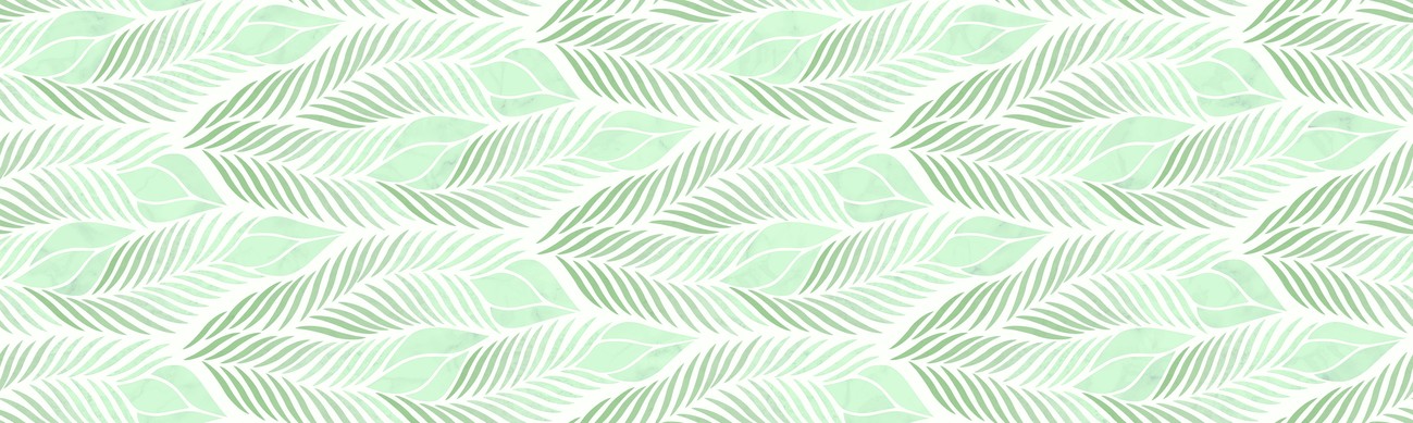 Leaves Green Glossy 30X100