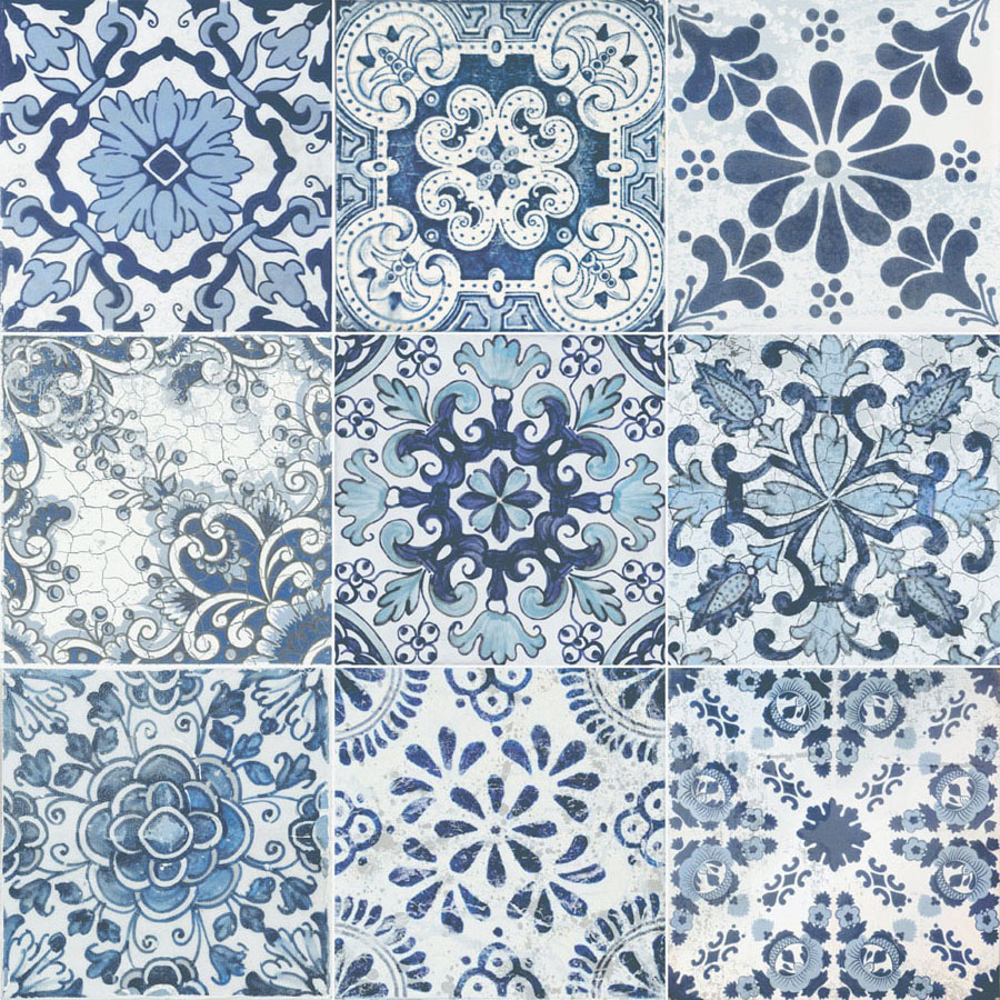 Majolica Blue Pre-Scored-20 60X60