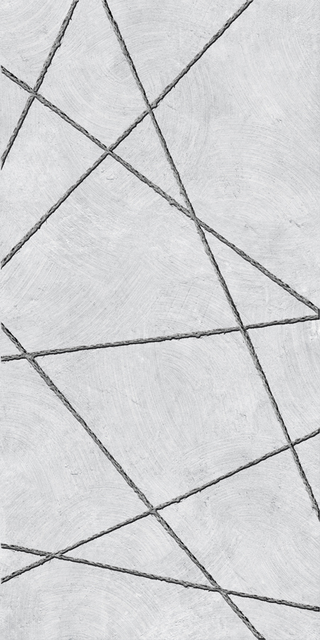 North Grey Rope Decor 50X100