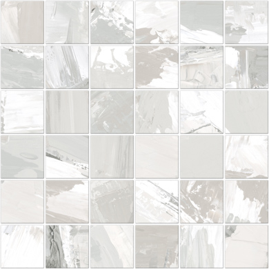 Oleo White Nat Mos 5X5 30X30