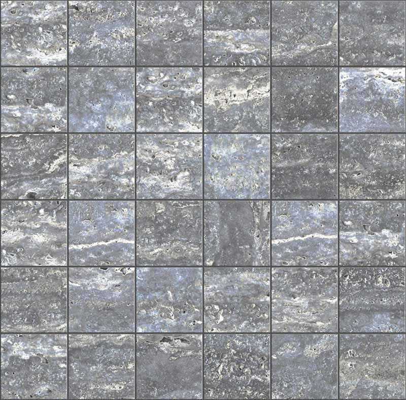 Travertino Blue Nat Mos 5X5 30X30