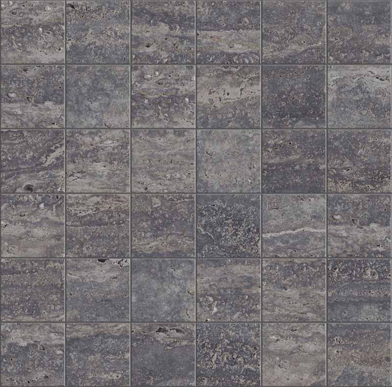 Travertino Titanium Nat Mos 5X5 30X30
