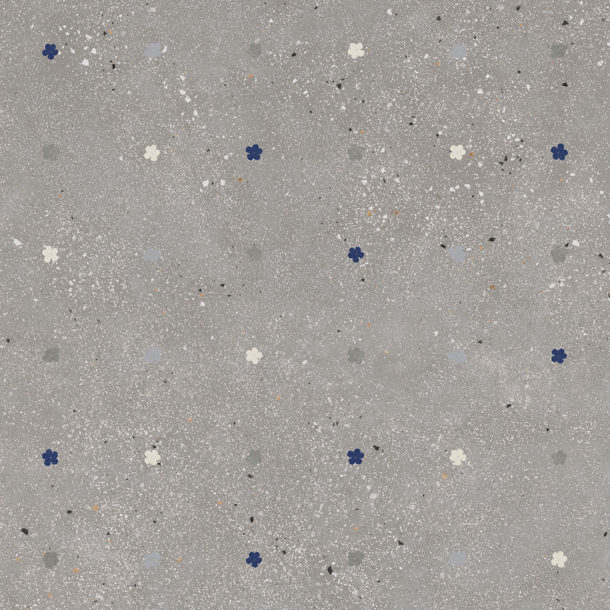 FIORI CENERE RECT 90X90