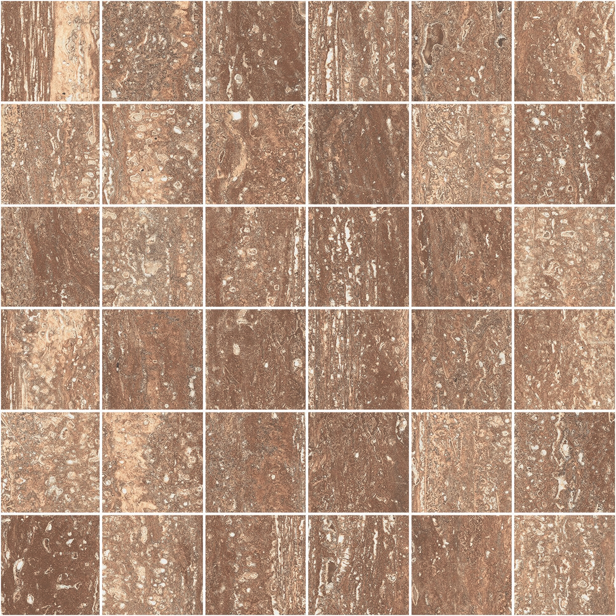 MOSAICO ARDOME RED 30X30 (5X5)