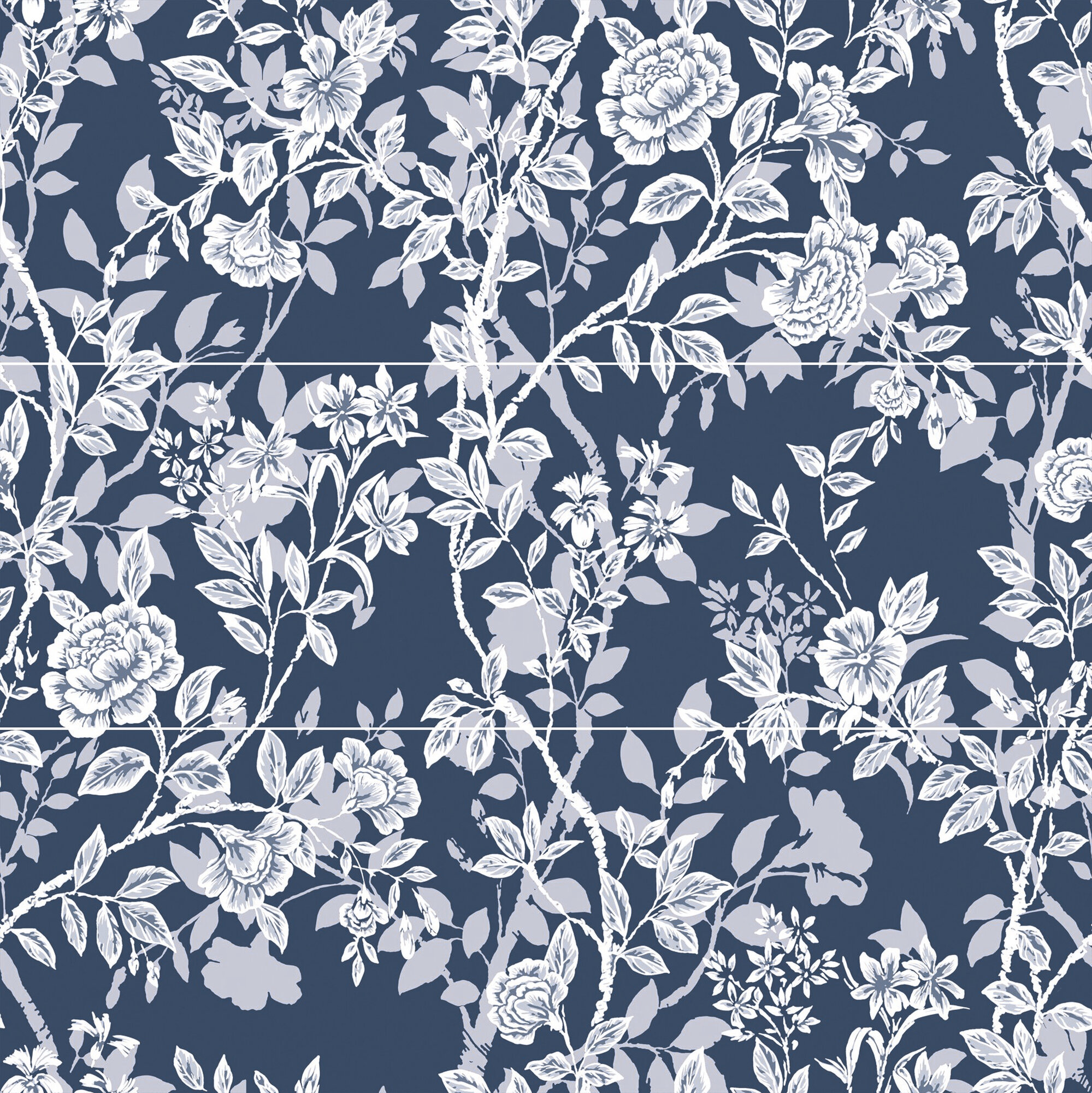 DECOR SET(3) VIVIANE MARINE 30X90