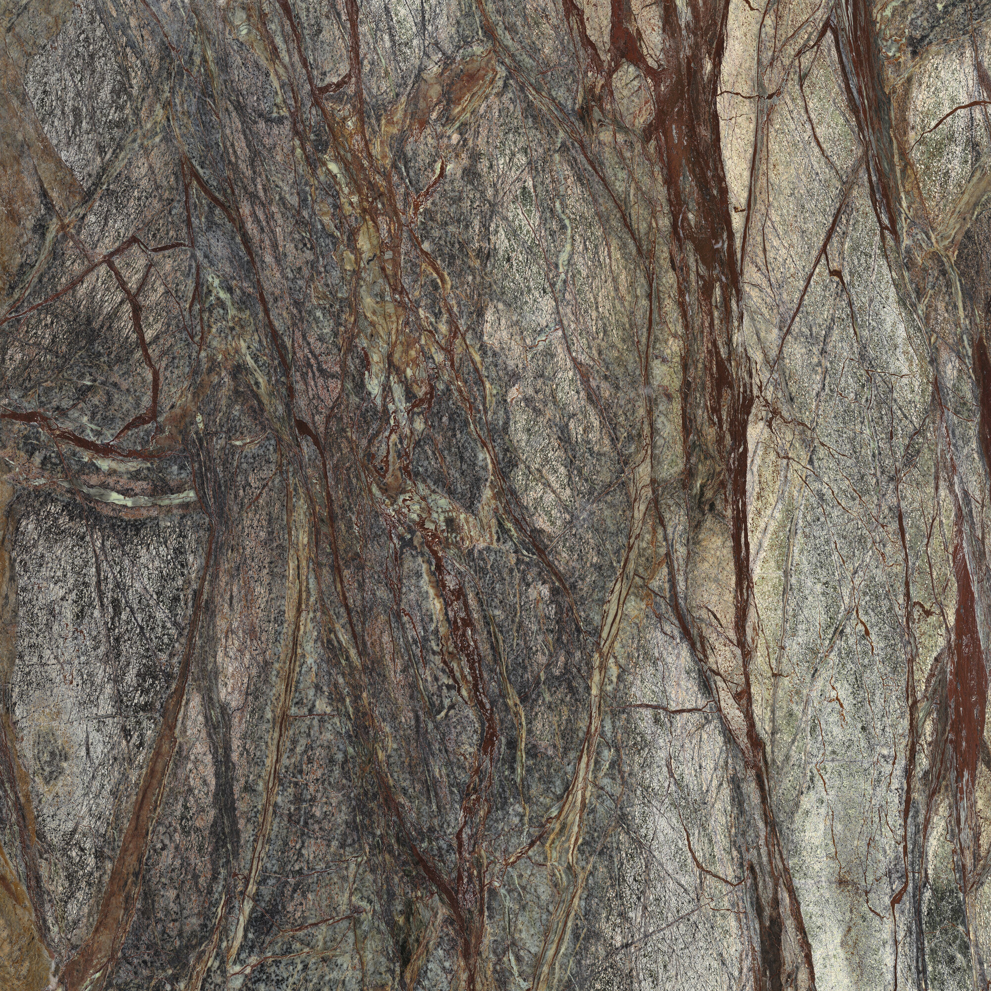 FOREST GREEN MARBLE 3D HONED RECT 120X120